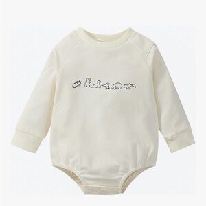 Long Sleeve Crewneck Dinosaur Bubble/ Onesie Gender Neutral